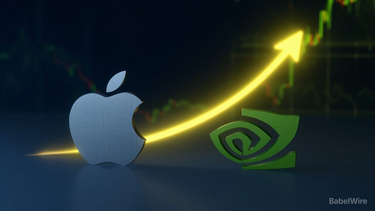 Apple holt sich von Nvidia die Krone des wertvollsten Unternehmens der Welt zurück, während sich die KI-Stimmung wandelt