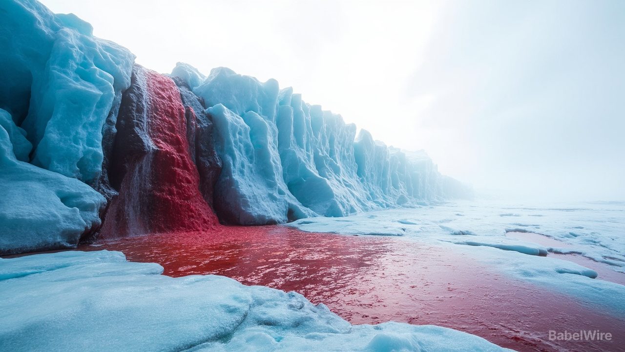 Antarktikas Blood Falls führt seinen blutroten Schleier auf vor einer Million Jahren eingeschlossenes Meerwasser zurück