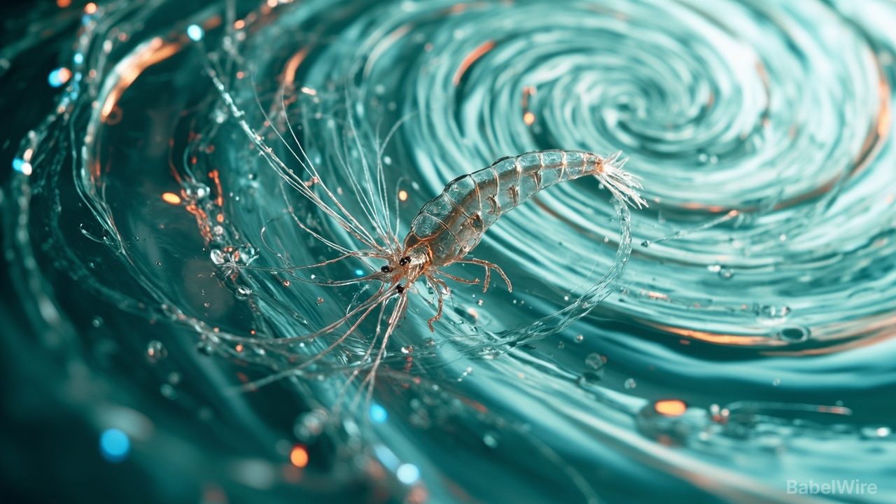 Sea Monkeys Rewrite a Rule of Turbulence: A Tilted Obstacle Reverses the Energy Cascade