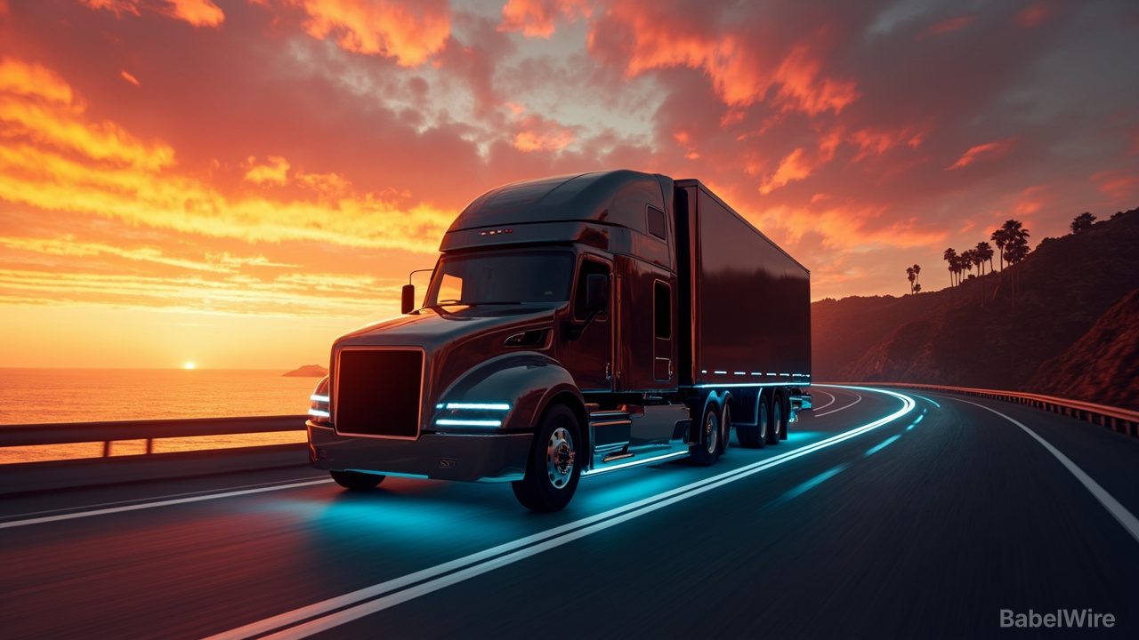 Selbstfahrende Lkw testen offiziell auf Kaliforniens Autobahnen