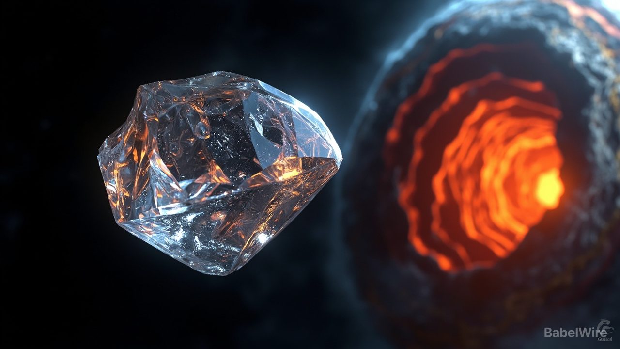 Ein 3-Millimeter-Diamant zeigt, wie Wasser in den tiefen Erdmantel gelangt