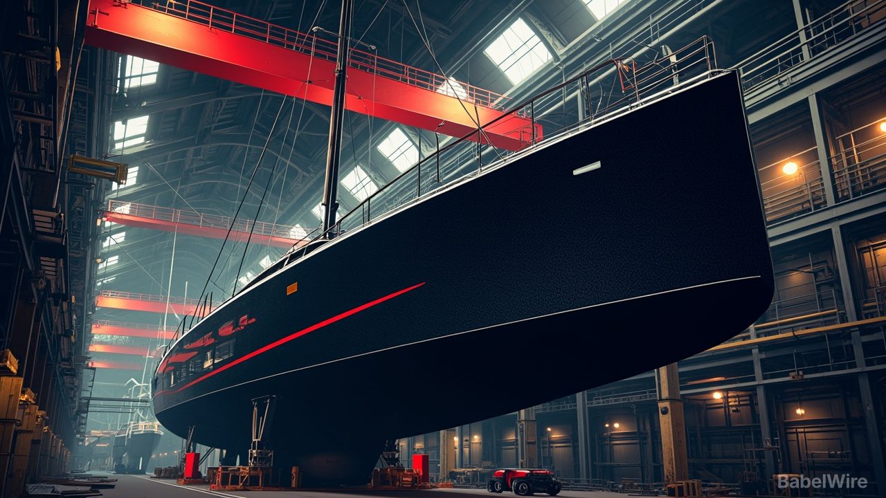 Rumpf der Ferrari HyperSail fertiggestellt