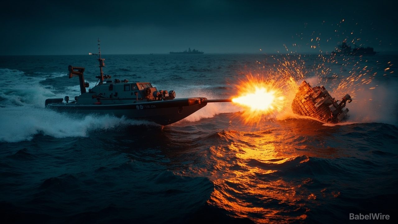 First-Ever Drone-on-Drone Naval Battle Ends in Black Sea Sinking