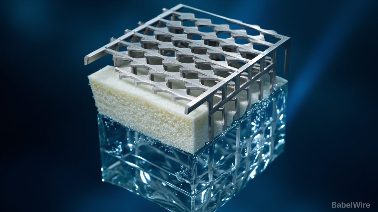 Engineers Built a Titanium Lattice That Floats — Foam in the Struts, Water Through the Pores