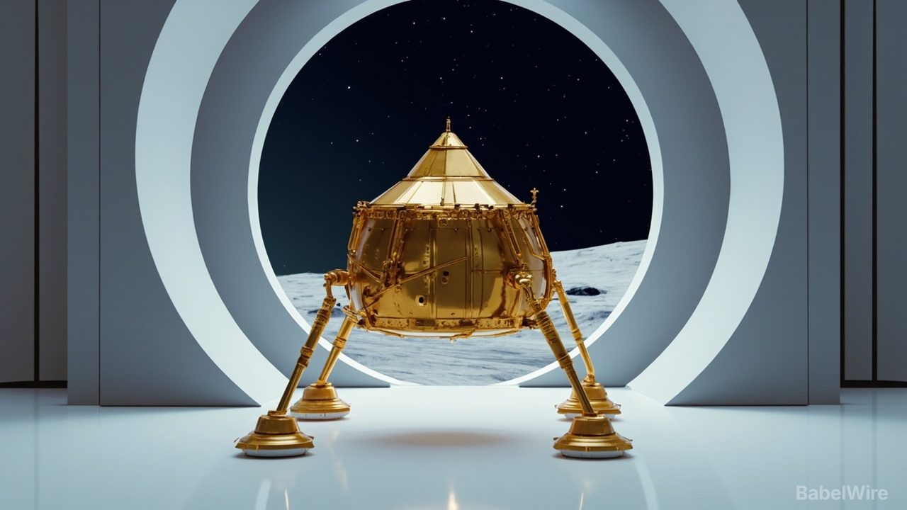 Mondlandefahrzeug Griffin-1 ist bereit für den Flug zum Mond