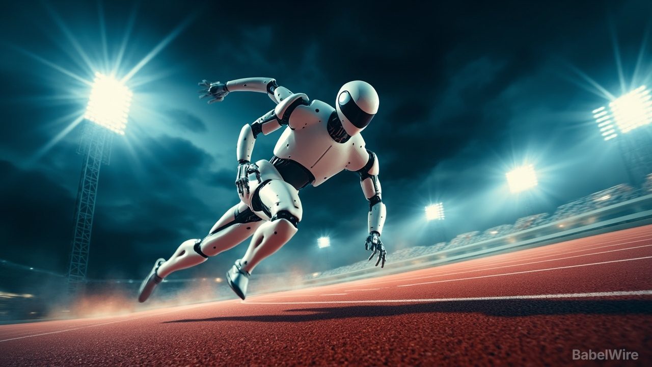 Çinli İnsanoid Robot Usain Bolt'un 100 metre Dünya Rekorunu Kırdı