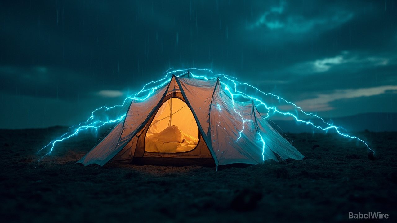 Das selbstversorgende Zelt: Magnetoelastischer Stoff macht Wind und Bewegung zu Strom