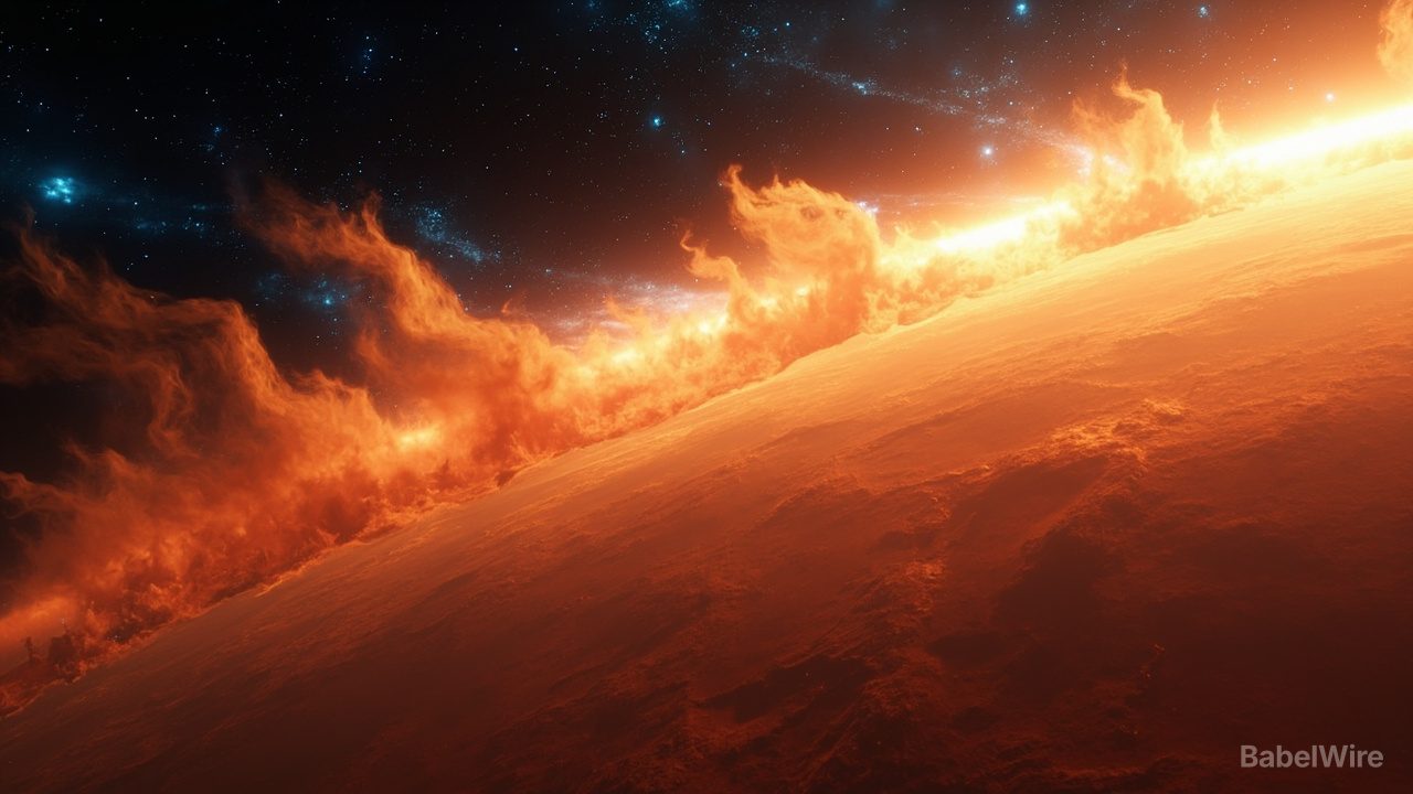 Sonnenwind 'rührt' die obere Mars-Atmosphäre wie Wind über Wasser — Ionenverlust steigt