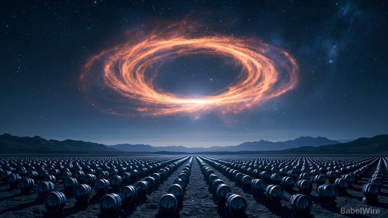 Half-Built Telescope of Camera Lenses Captures Missing Link in Cosmic Recycling