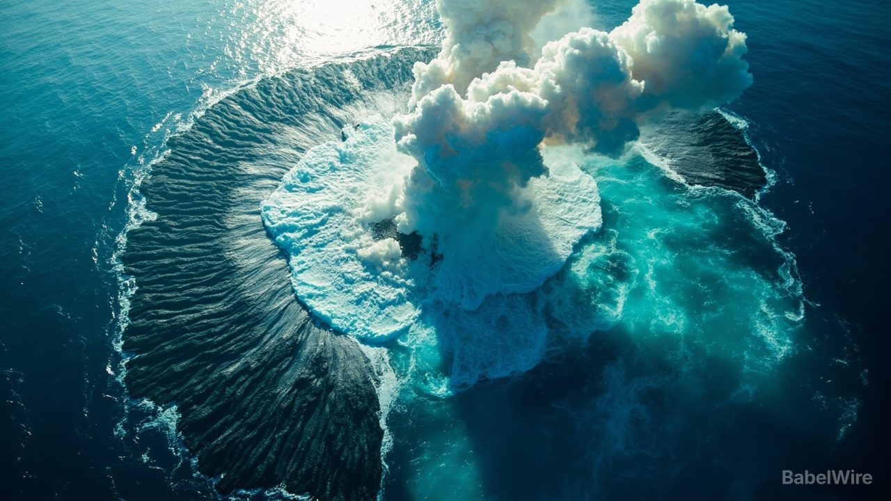 NASA-Satelliten beobachten, wie vor Papua-Neuguinea die neueste Insel der Erde aus dem Meer steigt
