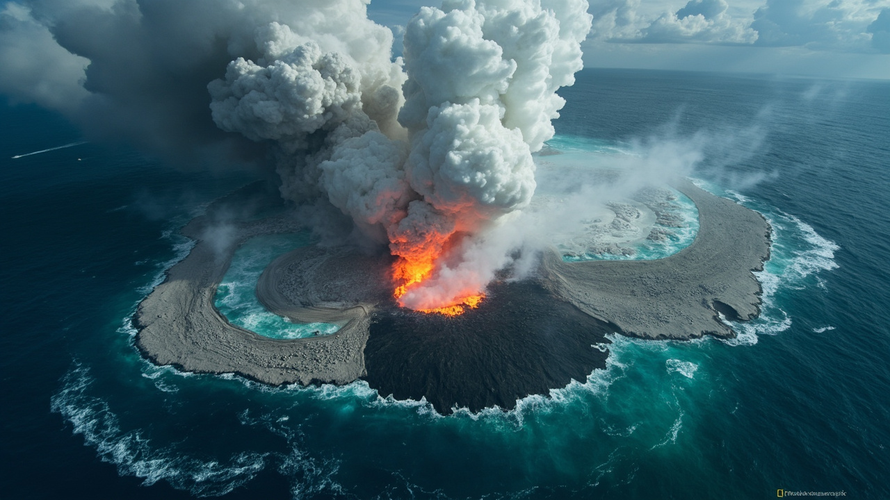 NASA Satellites Track Rare Underwater Volcano — Earth's Newest Island May Be Born in the Bismarck Sea