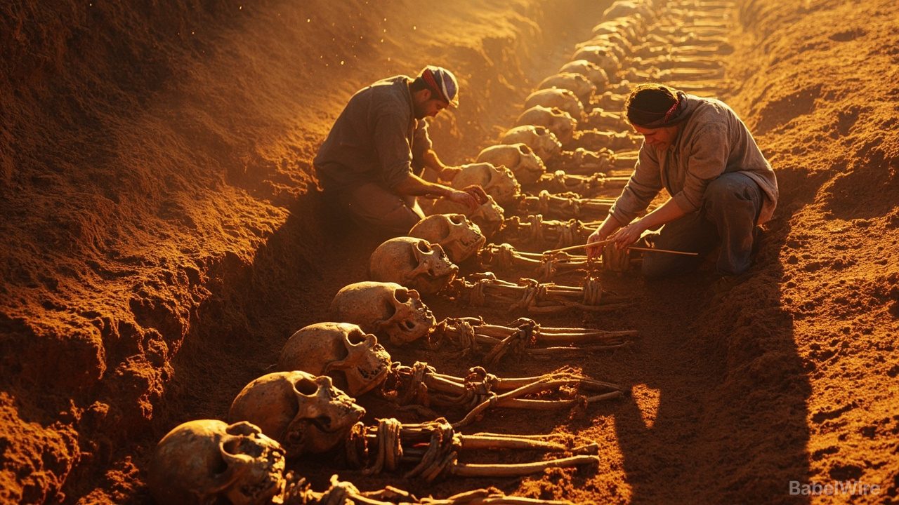 Atina'nın 2.600 Yıllık Toplu Mezarındaki Zincirli Adamlar İstilacı Değil, Yerliydi