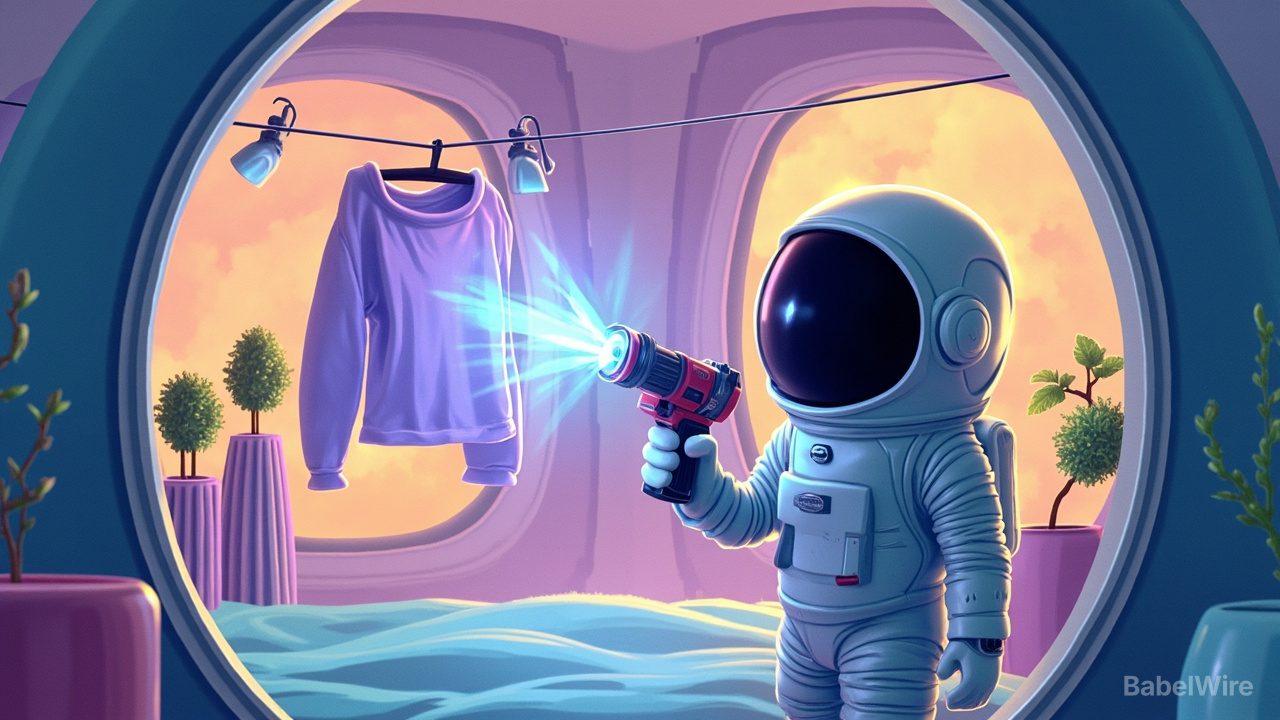 No Water, No Detergent: A Cold-Plasma 'Laundry Gun' Could Keep Astronauts' Clothes Bacteria-Free
