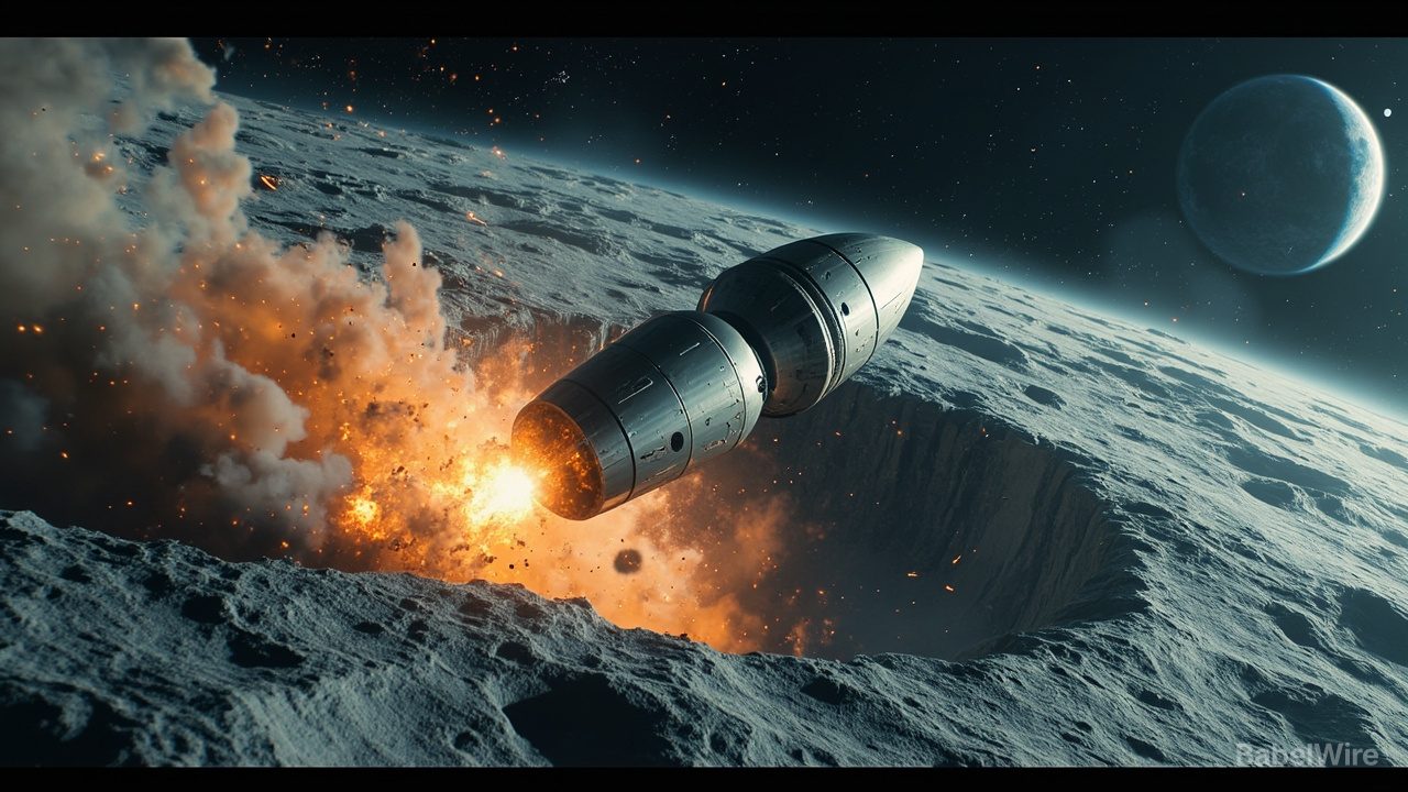 SpaceX Roket Kademesi Ay'a Çarptı ve Yeni Bir Krater Oluşturdu
