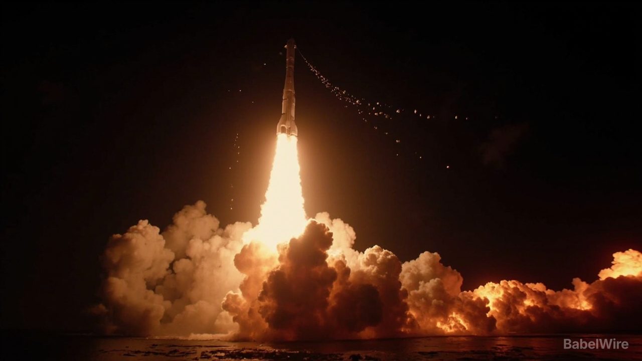 SpaceX bringt erste V3-Starlink-Satelliten ins All, doch die Starship-Boosterstufe versagt erneut